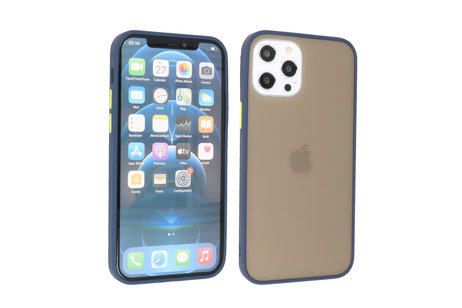 BAOHU Hoesje Geschikt voor de iPhone 12 Pro Max - Hard Case Backcover Telefoonhoesje - Blauw