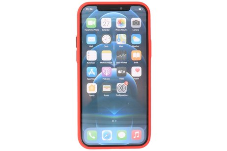 BAOHU Hoesje Geschikt voor de iPhone 12 Pro Max - Hard Case Backcover Telefoonhoesje - Rood