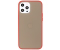 BAOHU Hoesje Geschikt voor de iPhone 12 Pro Max - Hard Case Backcover Telefoonhoesje - Rood