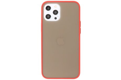 BAOHU Hoesje Geschikt voor de iPhone 12 Pro Max - Hard Case Backcover Telefoonhoesje - Rood