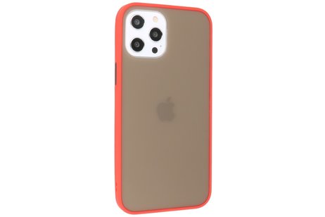 BAOHU Hoesje Geschikt voor de iPhone 12 Pro Max - Hard Case Backcover Telefoonhoesje - Rood