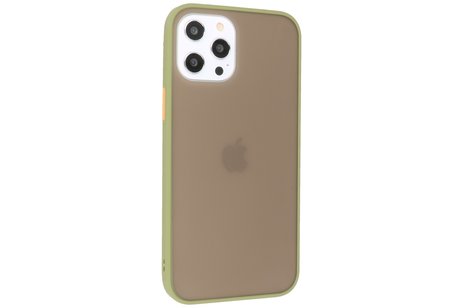 BAOHU Hoesje Geschikt voor de iPhone 12 Pro Max - Hard Case Backcover Telefoonhoesje - Groen