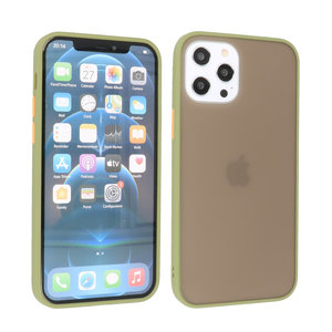 BAOHU Hoesje Geschikt voor de iPhone 12 Pro Max - Hard Case Backcover Telefoonhoesje - Groen
