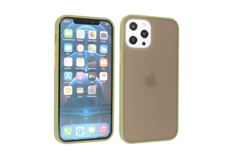 BAOHU Hoesje Geschikt voor de iPhone 12 Pro Max - Hard Case Backcover Telefoonhoesje - Groen
