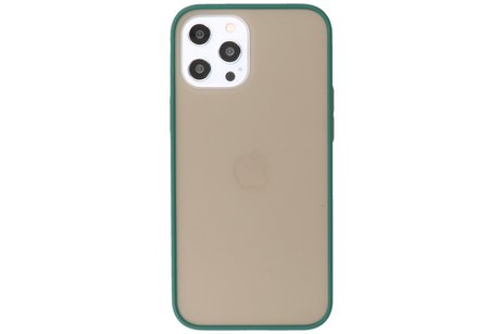 iPhone 12 Pro Max Hoesje Hard Case Backcover Telefoonhoesje Donker Groen