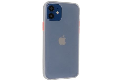 BAOHU Hoesje Geschikt voor de iPhone 12 Mini - Hard Case Backcover Telefoonhoesje - Wit