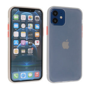 BAOHU Hoesje Geschikt voor de iPhone 12 Mini - Hard Case Backcover Telefoonhoesje - Wit