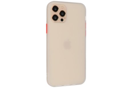 BAOHU Hoesje Geschikt voor de iPhone 12 & iPhone 12 Pro - Hard Case Backcover Telefoonhoesje - Wit