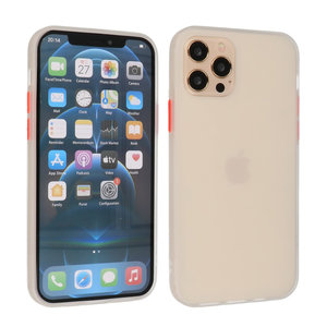 iPhone 12 & iPhone 12 Pro Hoesje Hard Case Backcover Telefoonhoesje Wit