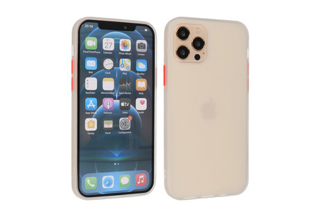 BAOHU Hoesje Geschikt voor de iPhone 12 & iPhone 12 Pro - Hard Case Backcover Telefoonhoesje - Wit