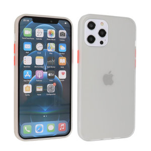 iPhone 12 Pro Max Hoesje Hard Case Backcover Telefoonhoesje Wit