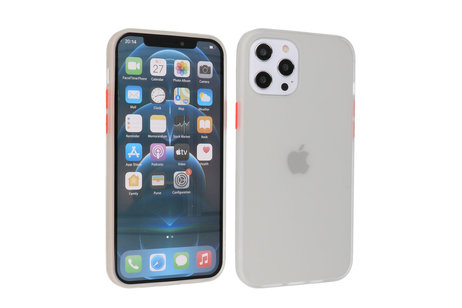 iPhone 12 Pro Max Hoesje Hard Case Backcover Telefoonhoesje Wit