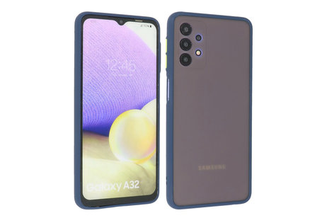 BAOHU Hoesje Geschikt voor de Samsung Galaxy A32 4G - Hard Case Backcover Telefoonhoesje - Blauw