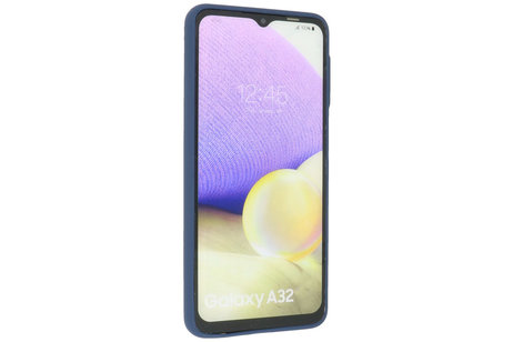 BAOHU Hoesje Geschikt voor de Samsung Galaxy A32 4G - Hard Case Backcover Telefoonhoesje - Blauw