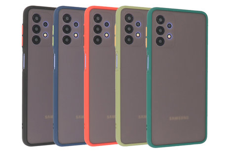 BAOHU Hoesje Geschikt voor de Samsung Galaxy A32 4G - Hard Case Backcover Telefoonhoesje - Rood