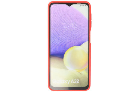 BAOHU Hoesje Geschikt voor de Samsung Galaxy A32 4G - Hard Case Backcover Telefoonhoesje - Rood