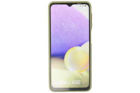 BAOHU Hoesje Geschikt voor de Samsung Galaxy A32 4G - Hard Case Backcover Telefoonhoesje - Groen