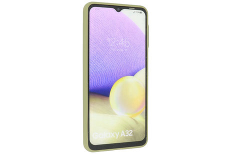 BAOHU Hoesje Geschikt voor de Samsung Galaxy A32 4G - Hard Case Backcover Telefoonhoesje - Groen