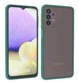 BAOHU Samsung Galaxy A32 4G Hoesje Hard Case Backcover Telefoonhoesje Donker Groen