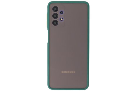 BAOHU Hoesje Geschikt voor de Samsung Galaxy A32 4G - Hard Case Backcover Telefoonhoesje - Donker Groen