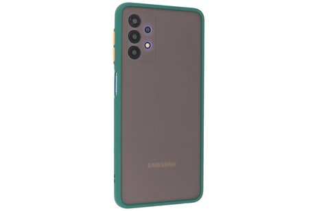 BAOHU Hoesje Geschikt voor de Samsung Galaxy A32 4G - Hard Case Backcover Telefoonhoesje - Donker Groen