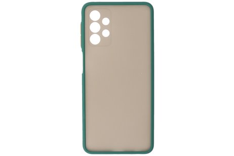 BAOHU Hoesje Geschikt voor de Samsung Galaxy A32 4G - Hard Case Backcover Telefoonhoesje - Donker Groen