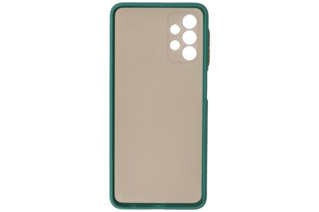 BAOHU Hoesje Geschikt voor de Samsung Galaxy A32 4G - Hard Case Backcover Telefoonhoesje - Donker Groen