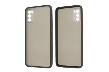 BAOHU Hoesje Geschikt voor de Samsung Galaxy A02s - Hard Case Backcover Telefoonhoesje - Zwart