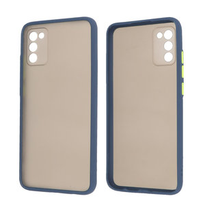 BAOHU Hoesje Geschikt voor de Samsung Galaxy A02s - Hard Case Backcover Telefoonhoesje - Blauw