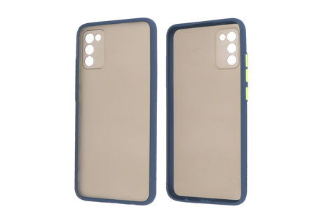 BAOHU Hoesje Geschikt voor de Samsung Galaxy A02s - Hard Case Backcover Telefoonhoesje - Blauw