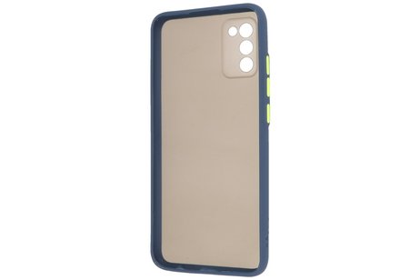 BAOHU Hoesje Geschikt voor de Samsung Galaxy A02s - Hard Case Backcover Telefoonhoesje - Blauw