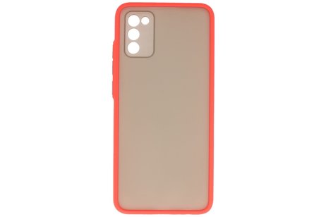 BAOHU Hoesje Geschikt voor de Samsung Galaxy A02s - Hard Case Backcover Telefoonhoesje - Rood