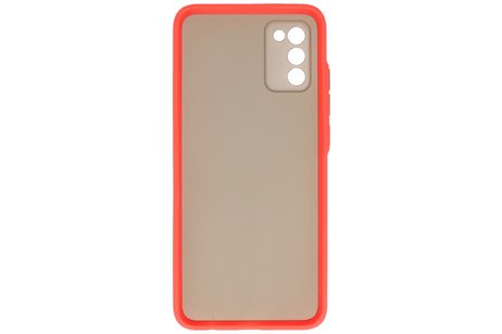 BAOHU Hoesje Geschikt voor de Samsung Galaxy A02s - Hard Case Backcover Telefoonhoesje - Rood