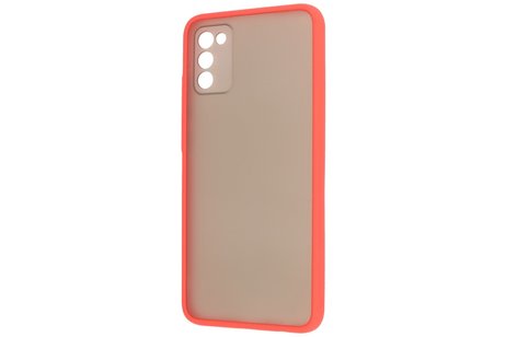 BAOHU Hoesje Geschikt voor de Samsung Galaxy A02s - Hard Case Backcover Telefoonhoesje - Rood