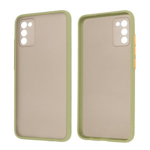 BAOHU Hoesje Geschikt voor de Samsung Galaxy A02s - Hard Case Backcover Telefoonhoesje - Groen