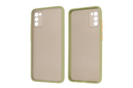 BAOHU Hoesje Geschikt voor de Samsung Galaxy A02s - Hard Case Backcover Telefoonhoesje - Groen