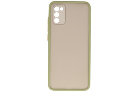 BAOHU Hoesje Geschikt voor de Samsung Galaxy A02s - Hard Case Backcover Telefoonhoesje - Groen
