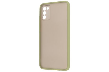 BAOHU Hoesje Geschikt voor de Samsung Galaxy A02s - Hard Case Backcover Telefoonhoesje - Groen