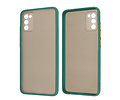 BAOHU Hoesje Geschikt voor de Samsung Galaxy A02s - Hard Case Backcover Telefoonhoesje - Donker Groen