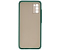 BAOHU Hoesje Geschikt voor de Samsung Galaxy A02s - Hard Case Backcover Telefoonhoesje - Donker Groen