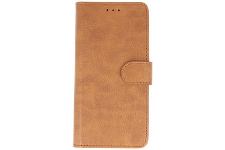 BAOHU Hoesje Geschikt voor Samsung Galaxy A22 4G - Kaarthouder Book Case Telefoonhoesje - Bruin