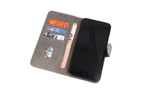 BAOHU Hoesje Geschikt voor de Nokia X10 & Nokia X20 - Kaarthouder Book Case Telefoonhoesje - Grijs