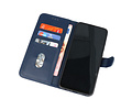 BAOHU Hoesje Geschikt voor de Oppo Reno 6 Pro 5G - Kaarthouder Book Case Telefoonhoesje - Navy