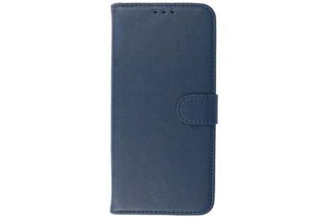 BAOHU Hoesje Geschikt voor de Oppo Reno 6 Pro 5G - Kaarthouder Book Case Telefoonhoesje - Navy