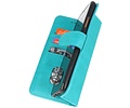 BAOHU Hoesje Geschikt voor de Oppo A94 5G & A95 5G - Kaarthouder Book Case Telefoonhoesje - Groen