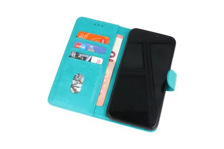 BAOHU Hoesje Geschikt voor Honor 50 Pro - Kaarthouder Book Case Telefoonhoesje - Groen