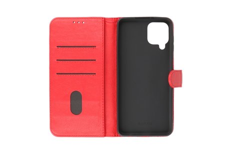 BAOHU Hoesje Geschikt voor Samsung Galaxy A22 4G - Kaarthouder Book Case Telefoonhoesje - Rood