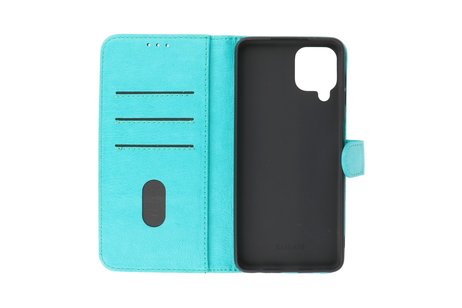 BAOHU Hoesje Geschikt voor Samsung Galaxy A22 4G - Kaarthouder Book Case Telefoonhoesje - Groen