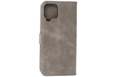 BAOHU Hoesje Geschikt voor Samsung Galaxy A22 4G - Kaarthouder Book Case Telefoonhoesje - Grijs