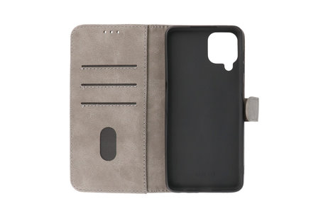 BAOHU Hoesje Geschikt voor Samsung Galaxy A22 4G - Kaarthouder Book Case Telefoonhoesje - Grijs